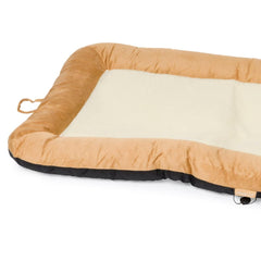 Tan Faux Sheepskin Crate Mat by House of Paws