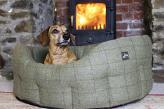 Country and Twee Tweed Dog Bed