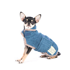 Ruff And Tumble Dog Drying Coat Sandringham Blue