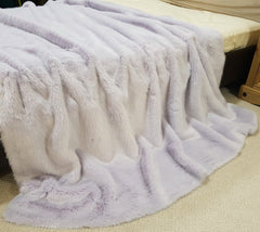 Luxury Faux Fur Pet Blanket Tissavel Lavender