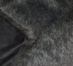Luxury Faux Fur Pet Blanket Charcoal Mink