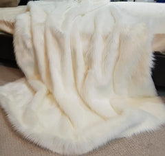 Luxury Faux Fur Pet Blanket Polar Bear