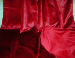 Luxury Faux Fur Pet Blanket Ruby Red Mink