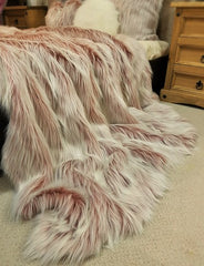 Luxury Faux Fur Pet Blanket Tissavel Pretty In Pink