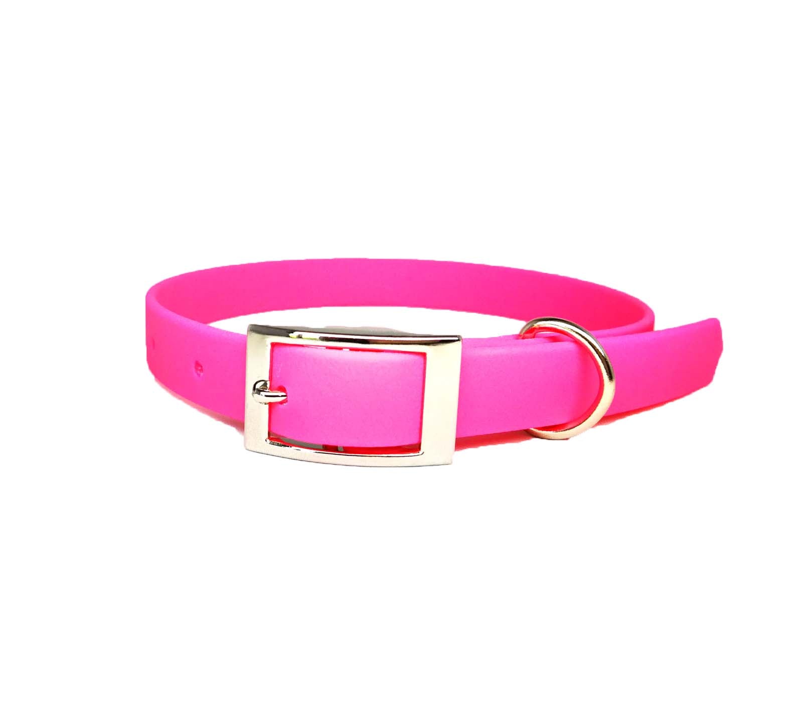 Hot Pink Biothane Dog Collar | Vegan Dog Collars