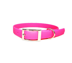 Hot Pink Biothane Dog Collar | Vegan Dog Collars