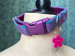 Berry Harris Tweed Designer Dog Collar