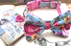Cherry Blossom Bow Tie Designer Dog Collar