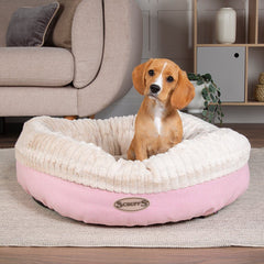 Ellen Donut Dog Bed Pink