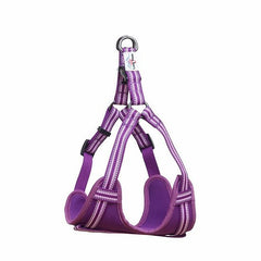 Purple Comfort Padded Reflective Dog Harness