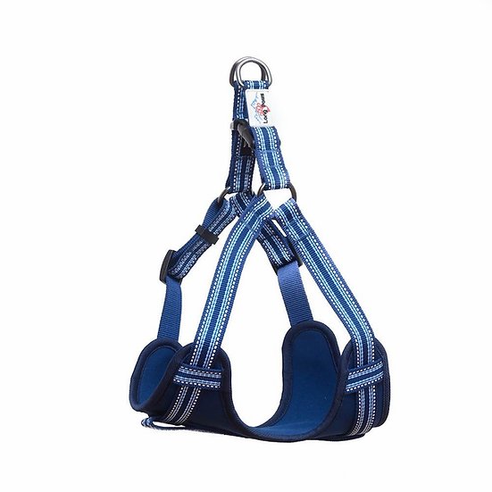 Navy Blue Comfort Padded Reflective Dog Harness