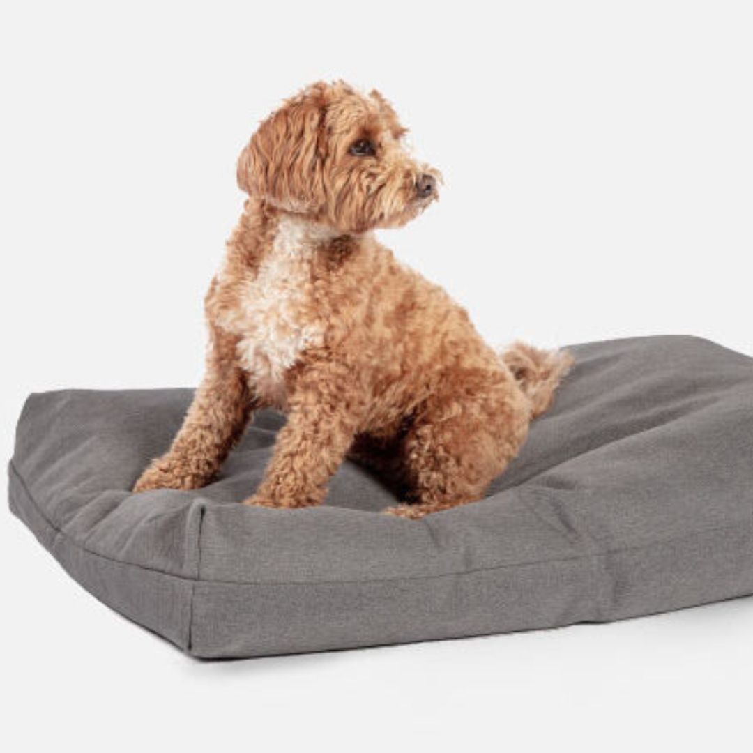 Anti-Bacterial Deluxe Duvet Dog Bed Steel Grey by Danish Design