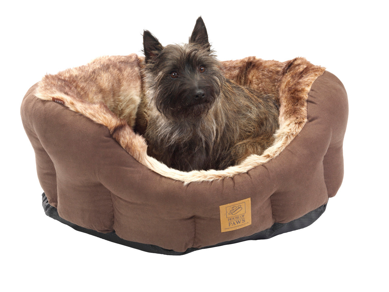Arctic Fox Faux Fur Luxury Dog Bed by House of Paws Chelsea Dogs