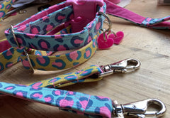Funky Leopard Print Dog Collar | Handmade Dog Collars UK