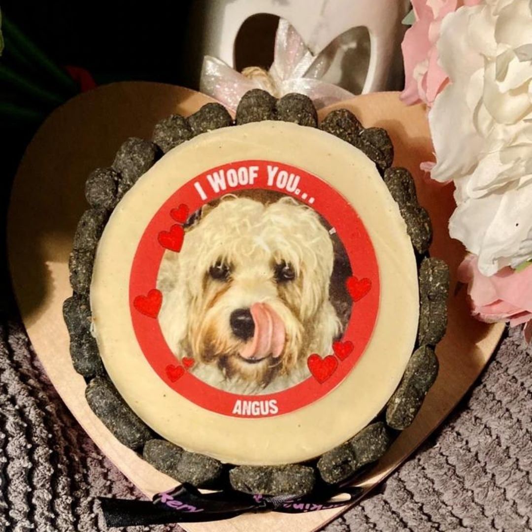 Barking Bakery I Woof You Pet Picture Cake For Dogs