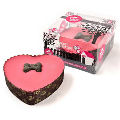 Barking Bakery Small Heart Shaped Pink Cake For Dogs