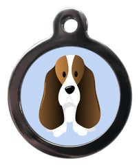 Basset Hound Dog ID Tag