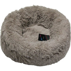 Beige Relaxation Calming Donut Dog Bed