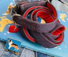 Levi Denim Designer Dog Collar