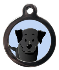 Black Labrador Dog ID Tag