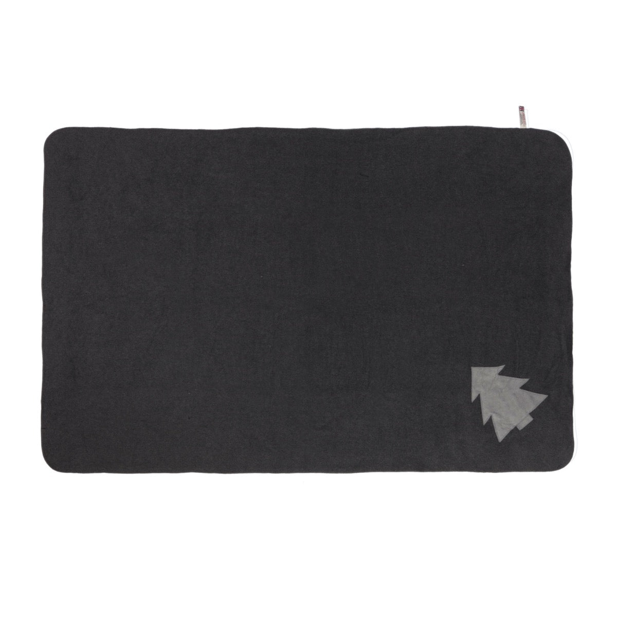 Grey Fleece Christmas Tree Pet Blanket 