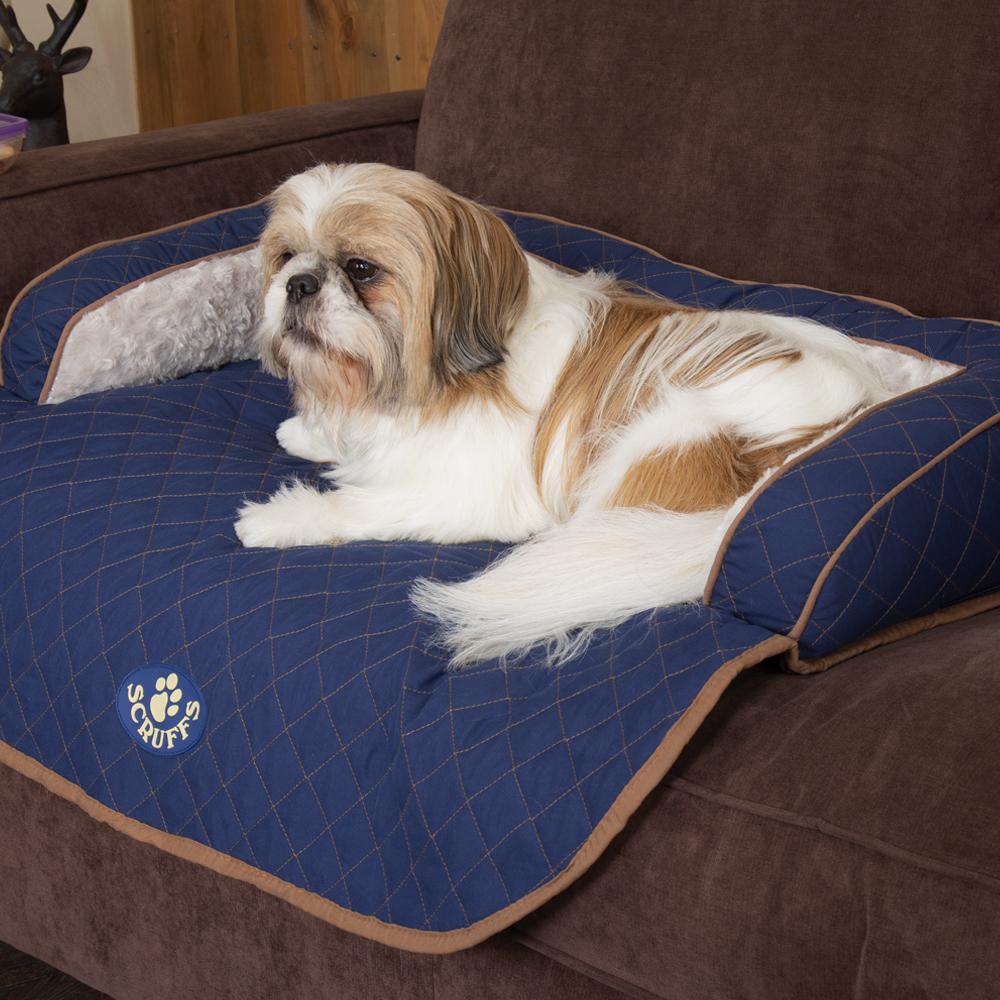 Scruffs Wilton Sofa Dog Bed Blue | Luxury Dog Beds