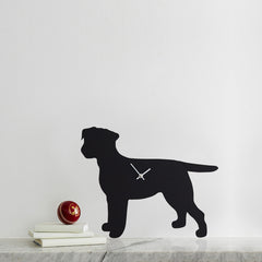 Black Border Terrier Clock With Wagging Tail