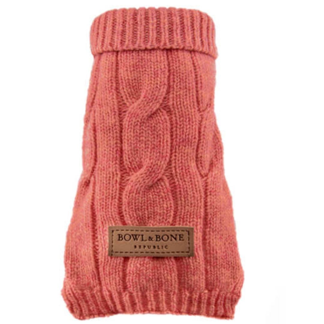 Bowl and Bone Aspen Pink Dog Pullover