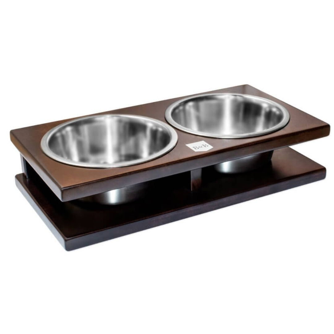 Bowl and Bone Chestnut Grande Dog Feeder