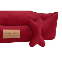 Bowl and Bone Classic Dog Bed Red