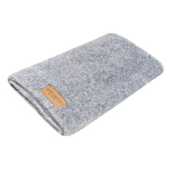 Bowl and Bone Nap Grey Fur Dog Blanket