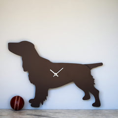 Brown Spaniel Clock With Wagging Tail | The Labrador Company