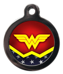 Wonder Woman Superhero Dog Tag