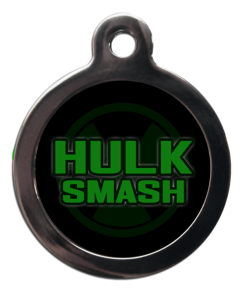 Hulk Smash Superhero Dog Tag