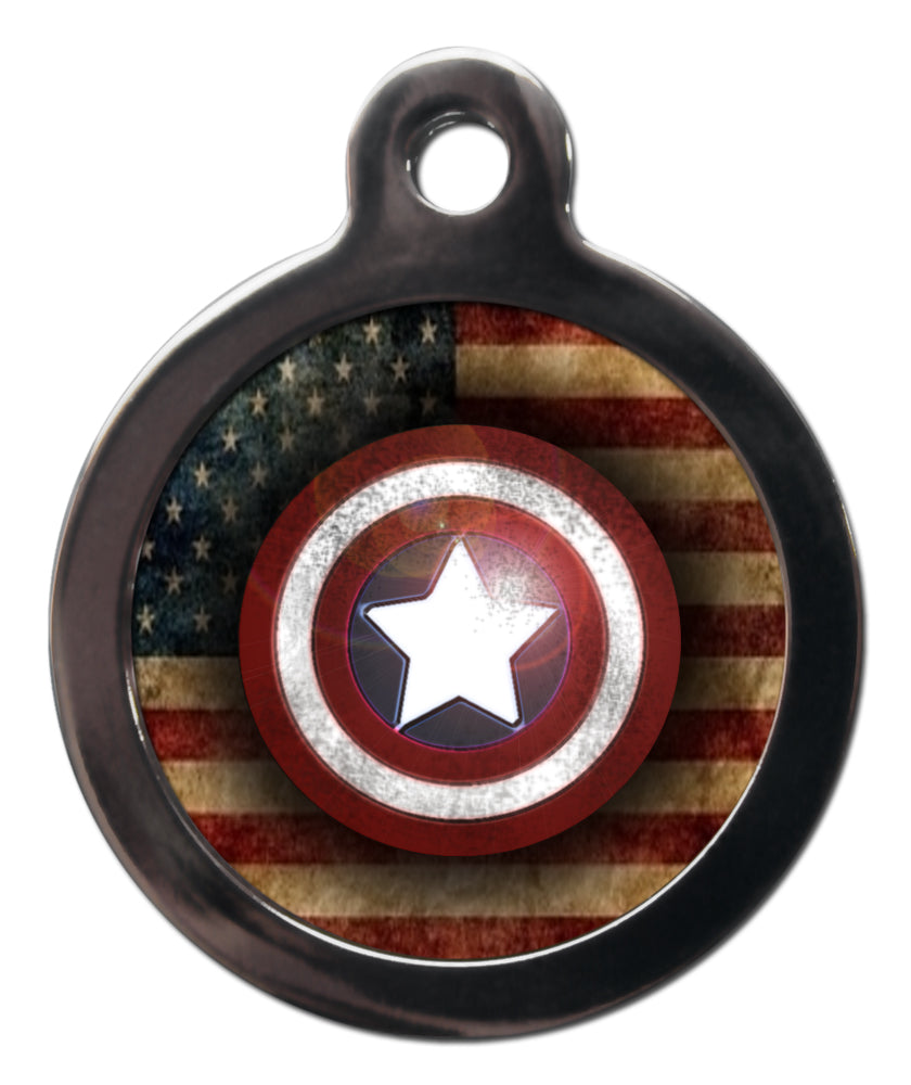 Captain America Superhero Dog Tag - Design 2