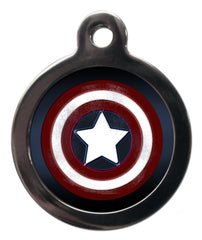 Captain America Superhero Dog Tag