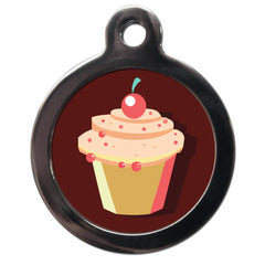 Cherry Cupcake Dog ID Tag | PS Pet Tags