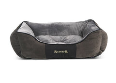 Scruffs Chester Box Bed Graphite | Luxury Dog Beds