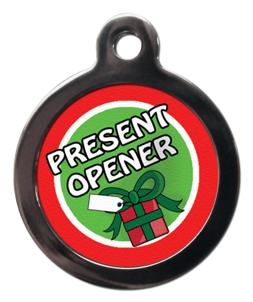 Christmas Present Opener Dog Tag
