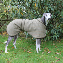 Country and Twee Green Tweed Greyhound Coat