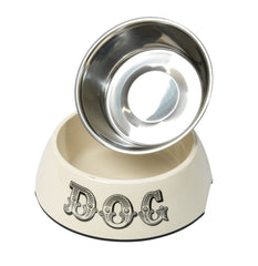 Cream Country Kitchen Dog Bowl by House of Paws