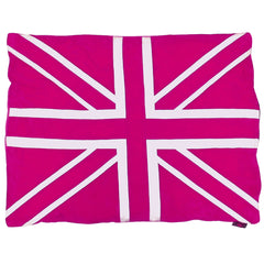 Creature Clothes Union Jack Dog Doza Bed In Pink & White