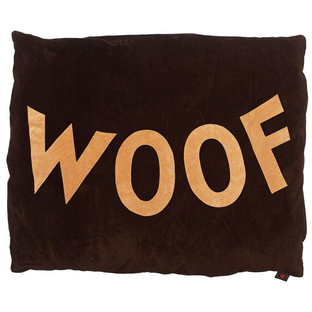 Creature Clothes Big Old Woof Dog Doza Bed In Tan on Choc