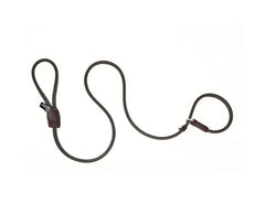 Dogs & Horses Rolled Leather Slip Lead Brown