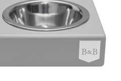 Bowl and Bone Grey Single Dog Bowl