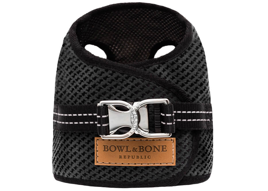 Bowl and Bone Graphite Grey Soho Dog Harness | Stylish Dog Harnesses