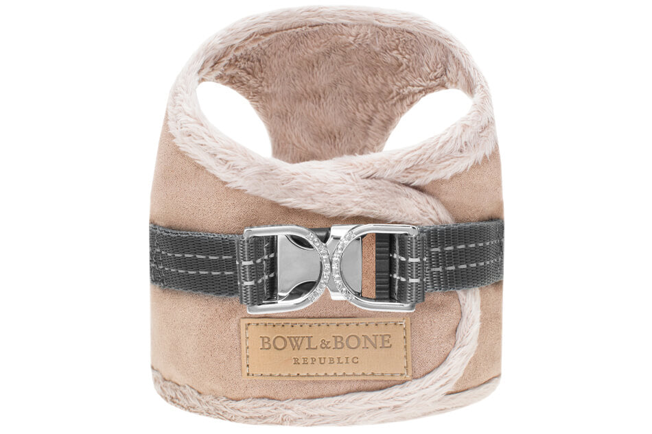 Bowl and Bone Yeti Brown Dog Harness