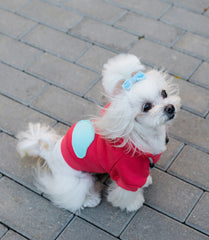 Bowl and Bone Cloud Coral Dog Hoodie