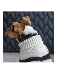 Wooldog Black & White Vermont Hand-Knitted Dog Jumper