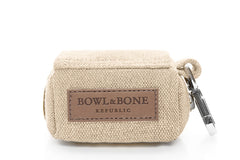 Bowl and Bone Mini Beige Dog Poo Bag Holder